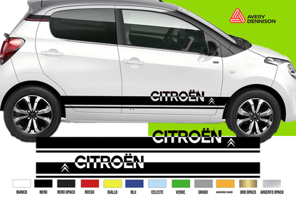 Fasce Adesive Auto - Strisce Fiancate Kit 2 Stickers vari colori C1 C2 C3 C4 C5 C6 Universali 2
