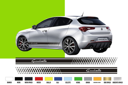 Fasce Adesive Auto -  strisce fiancate adesivi vari colori 180X10 CM - M1