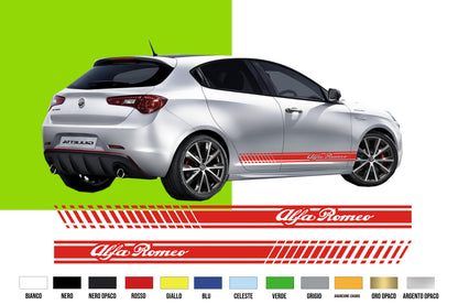 Fasce Adesive Auto -  strisce fiancate adesivi laterali vari colori 180X10 CM - M3