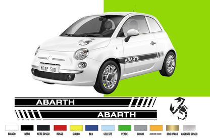 Fasce Adesive Auto - strisce laterali adesivi fiancate logo cofano vari colori 180x10MC - C501