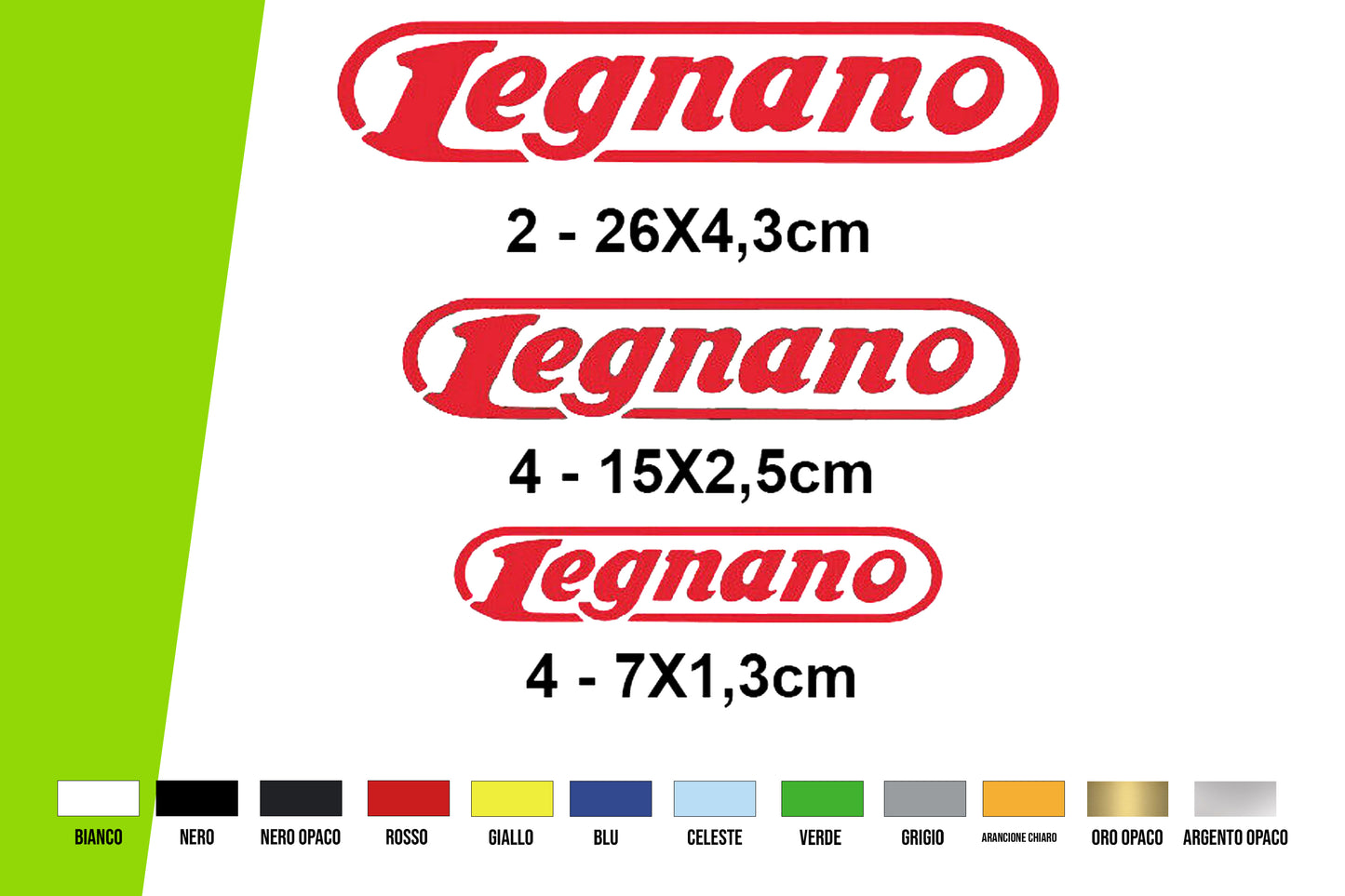 Adesivi Bici vintage - KIT ADESIVI PRESPAZIATI COMPATIBILI LEG vari colori