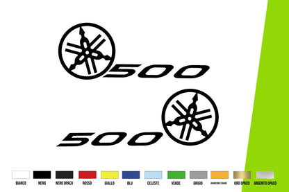 Adesivi Moto - KIT 2 ADESIVI SCUDO ANTERIORE T MAX 500 2001 2011 vari colori