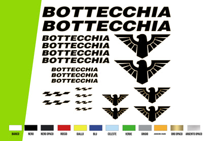 Adesivi Bici vintage - KIT ADESIVI PRESPAZIATI COMPATIBILI BOT vari colori