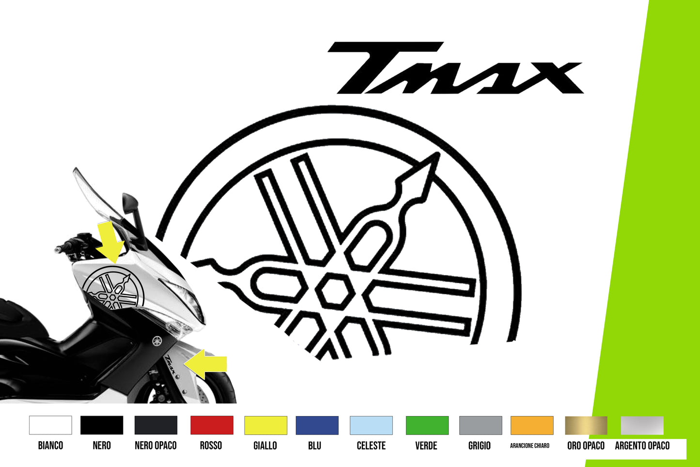 Adesivi Moto - KIT diapason TMAX T-MAX T MAX 2011 500 vari colori