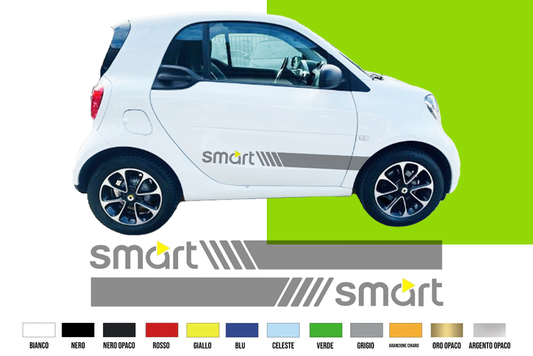 Fasce Adesive Auto - Strisce Fiancate Kit 2 Stickers vari colori M S  2