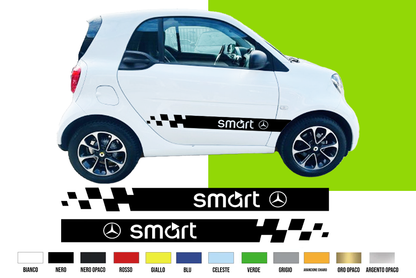 Fasce Adesive Auto - Strisce Fiancate Kit 2 Stickers vari colori M S