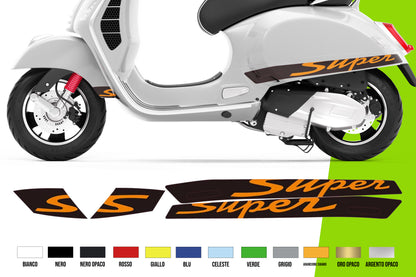 Adesivi Moto -  GTS 300 gts300 Sport gts 2D Decal Emblem Super scooter vari colori
