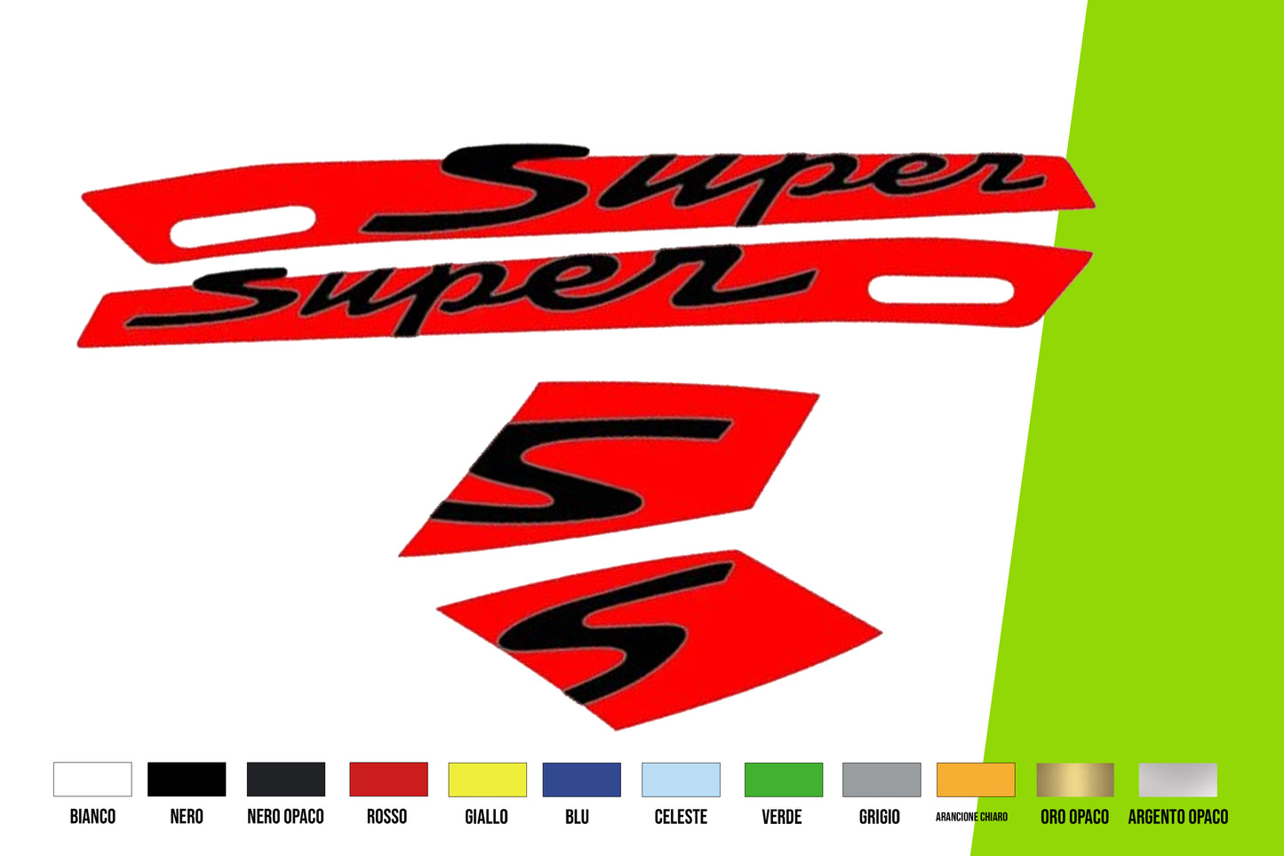 Adesivi Moto -  GTS 300 GTS300 Sports moto decalcomania Super scooter vari colori