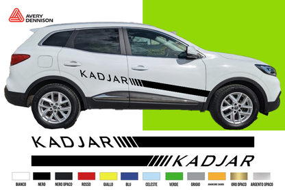 Fasce Adesive Auto - Strisce Fiancate Kit 2 Stickers vari colori RE Kad