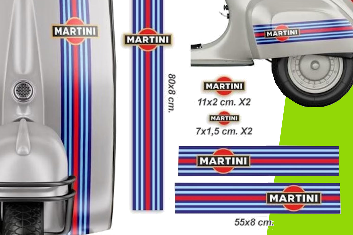 Adesivi Moto -  Set adesivo adesivo per moto scooter