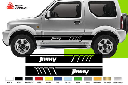 Fasce Adesive Auto - Strisce Fiancate Kit 2 Stickers vari colori S J