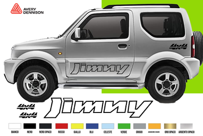 Fasce Adesive Auto - Strisce Fiancate Kit 2 Stickers vari colori S J 4x4