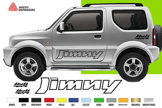 Fasce Adesive Auto - Strisce Fiancate Kit 2 Stickers vari colori S J 4x4