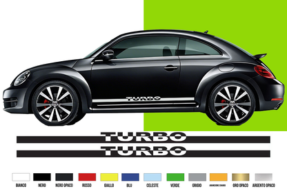 Fasce Adesive Auto - Strisce Fiancate Kit 2 Stickers vari colori maggio turbo