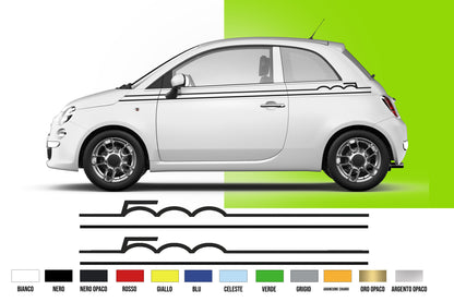 Fasce Adesive Auto - Laterali Adesivi per auto stickers decalcomanie vari colori  230 cm