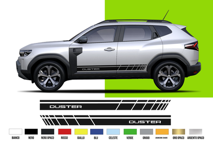 Fasce Adesive Auto - Strisce Fiancate Kit 2 Stickers vari colori - Dac Dust