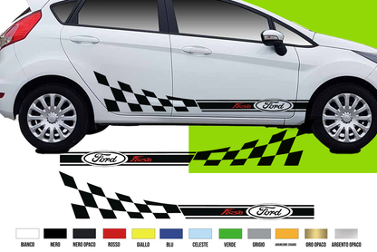 Fasce Adesive Auto - Strisce Fiancate Kit 2 Stickers vari colori F F tining
