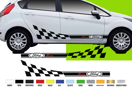 Fasce Adesive Auto - Strisce Fiancate Kit 2 Stickers vari colori F F tining
