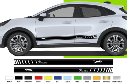 Fasce Adesive Auto - Strisce Fiancate Kit 2 Stickers vari colori F P