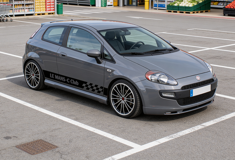 2 Fasce Adesive Auto UNIVERSALI Personalizzate con tuo testo e su misura