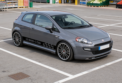 2 Fasce Adesive Auto UNIVERSALI Personalizzate con tuo testo e su misura