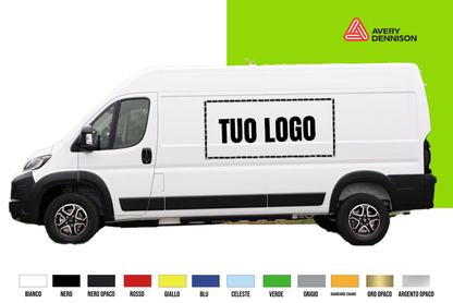 Adesivi Personalizzati Auto, Furgoni e veicoli commerciali leggeri laterali, cofano e retro