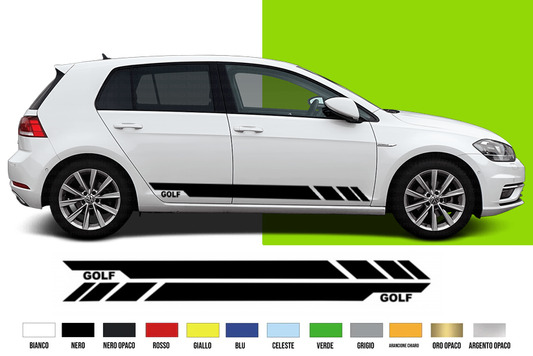 Fasce Adesive Auto - Strisce Fiancate Kit 2 Stickers vari colori - G7