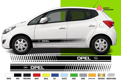 Fasce Adesive Auto - Strisce Fiancate Kit 2 Stickers vari colori O C logo