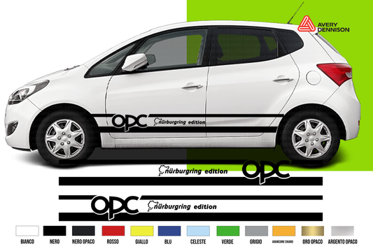 Fasce Adesive Auto - Strisce Fiancate Kit 2 Stickers vari colori O P C