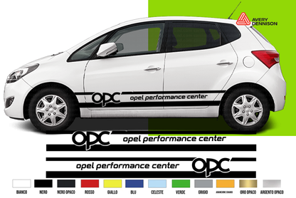 Fasce Adesive Auto - Strisce Fiancate Kit 2 Stickers vari colori O C P performance