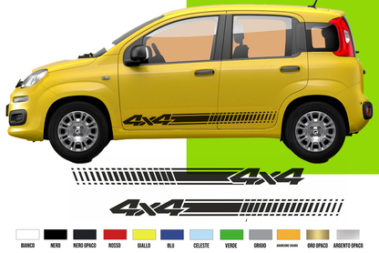 Fasce Adesive Auto - Strisce Fiancate Kit 2 Stickers vari colori - Pand 4x4