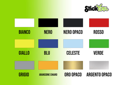 Fasce Adesive Auto - strisce laterali adesivi fiancate logo cofano vari colori 180x10MC - C501