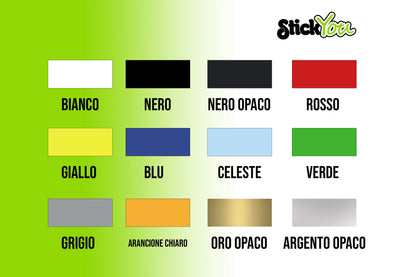 Adesivi Moto - kit 8 adesivi scooter vari colori