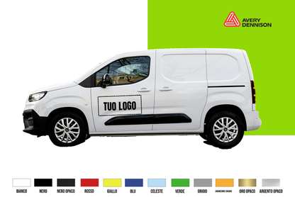 Adesivi Personalizzati Auto, Furgoni e veicoli commerciali leggeri laterali, cofano e retro