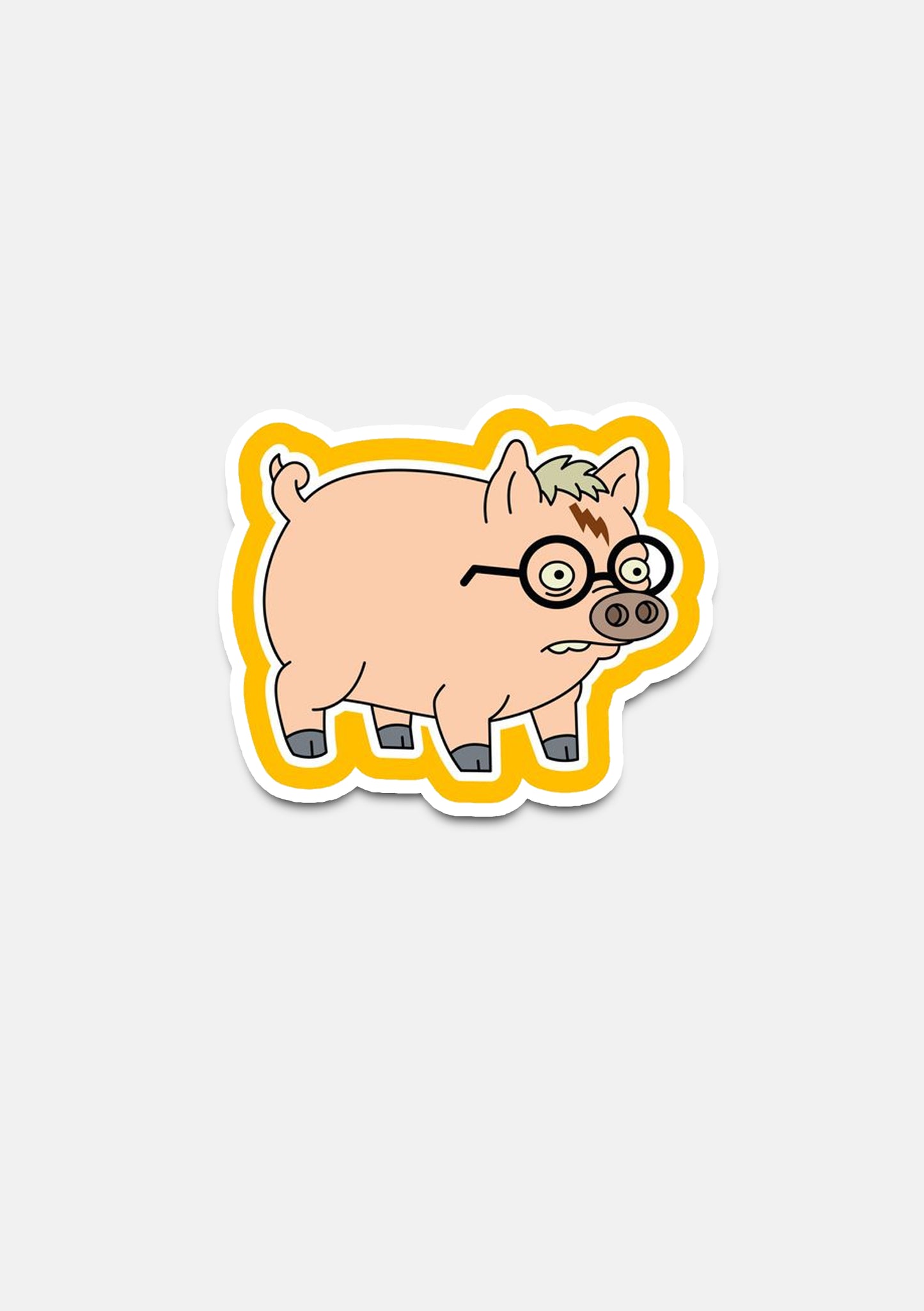 sticker Adesivo- harry pig
