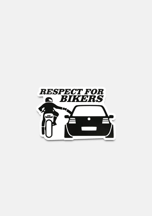 sticker Adesivo- respect for bikers