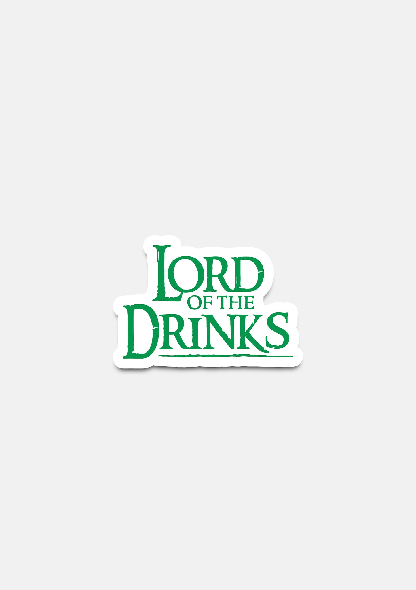 sticker Adesivo- the lord of the drinks