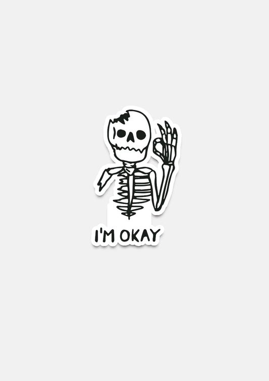 sticker Adesivo- scheletro i m okay