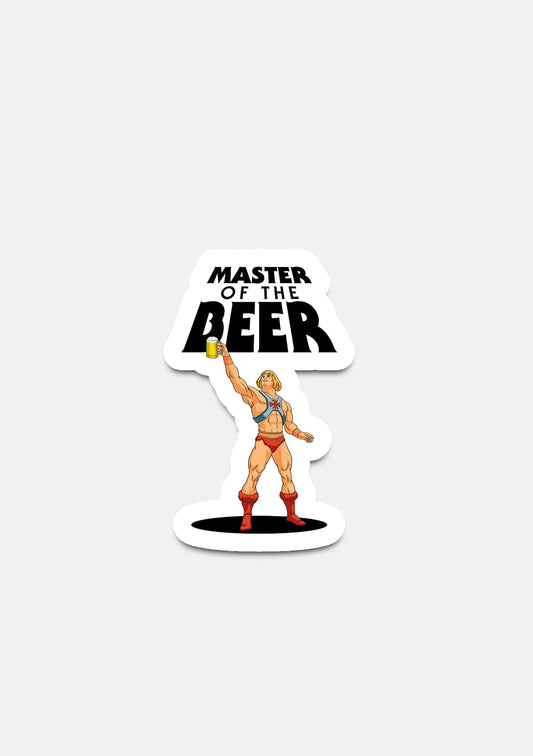 sticker Adesivo- master of the beer