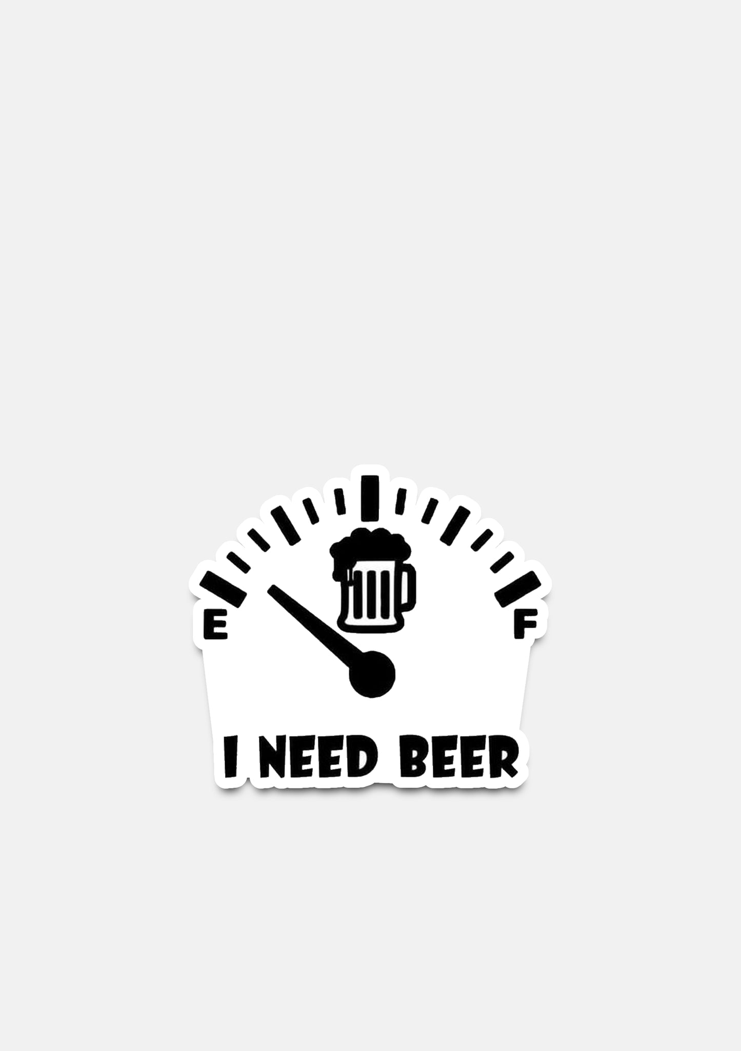 sticker Adesivo- livello i need beer