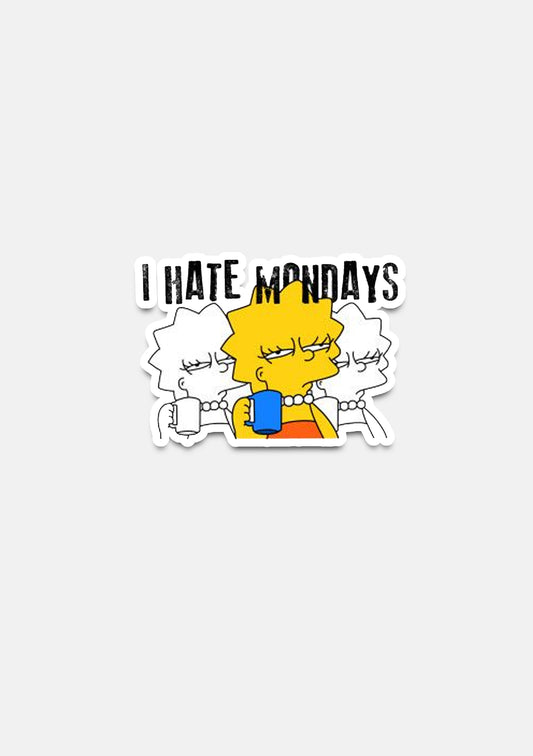 sticker Adesivo- i hate mondays