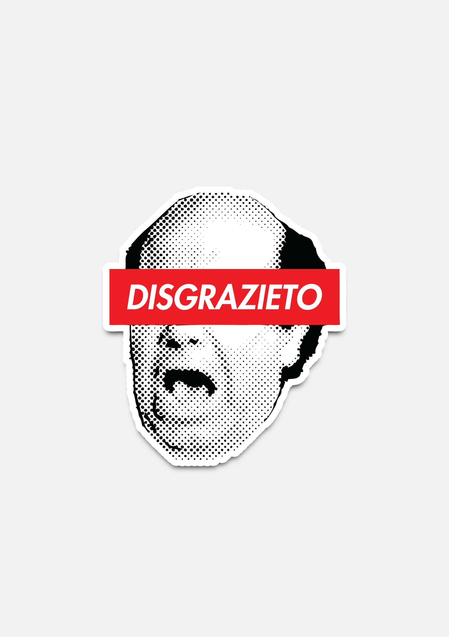 sticker Adesivo- disgrazieto lino
