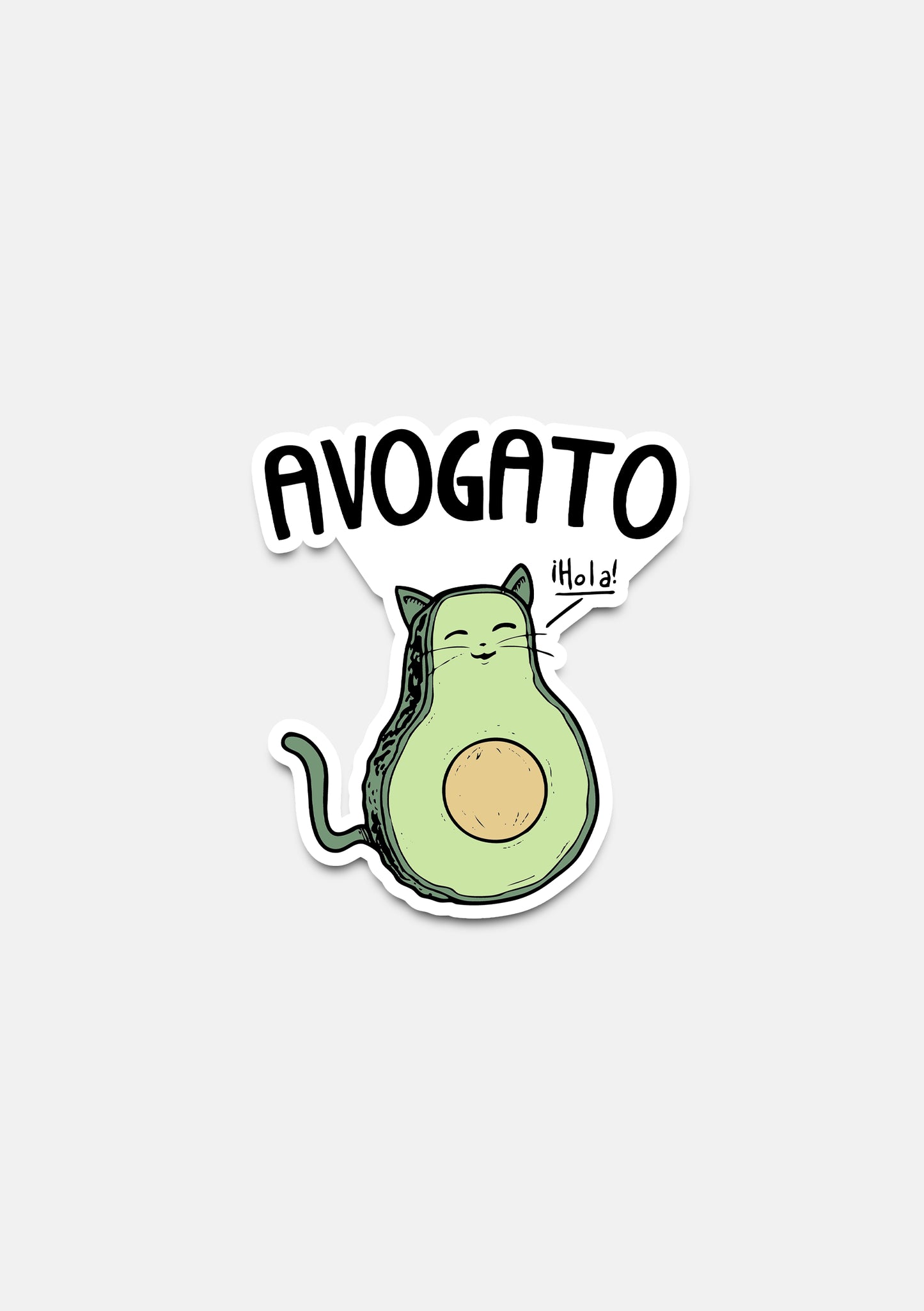 sticker Adesivo- avogatto gatto