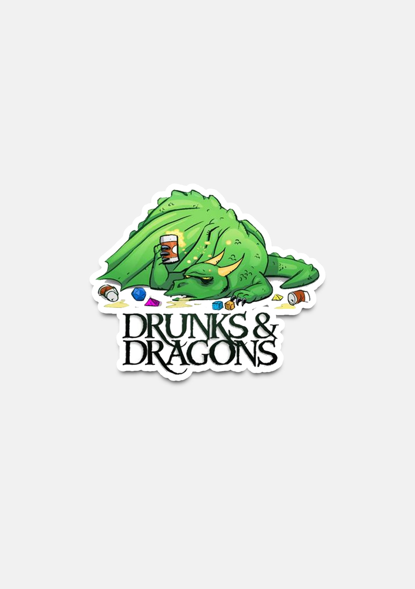 sticker Adesivo- drunks and dragons